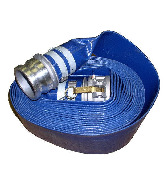 PVC Blue Lay Flat Hose Assemblies