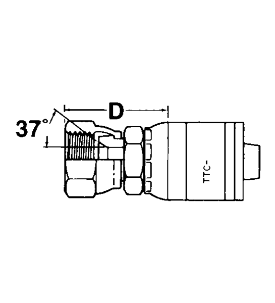 TTC Stainless JIC Crimp Fittings